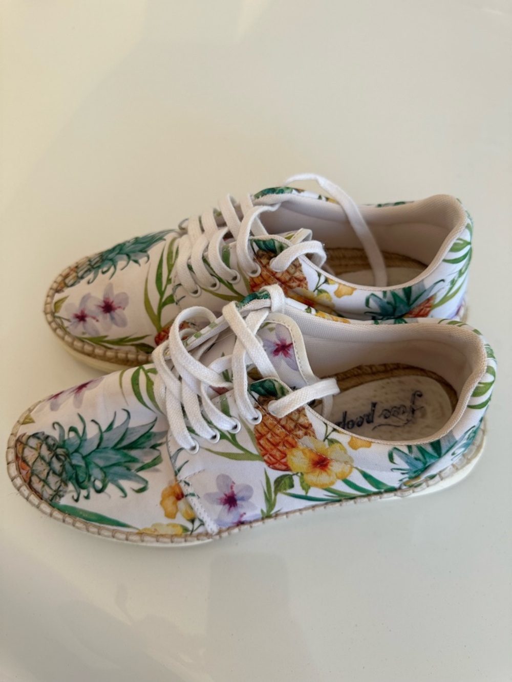 Free People Pineapple Espadrille Cute Comfy Sneakers size 39 Preloved